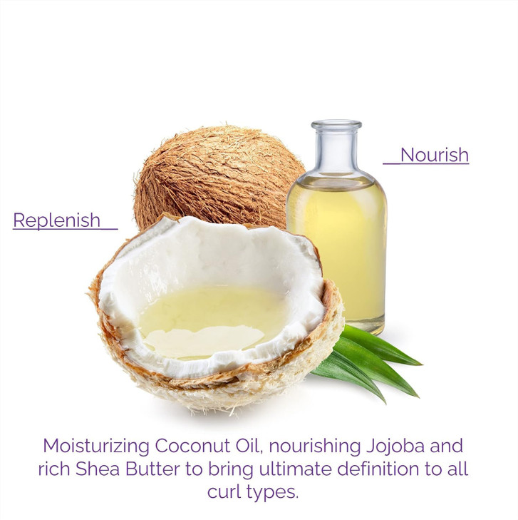 GIOVANNI Curl Habit Curl Defining Conditioner Curly Hair Conditioner Enhance Curls with Coconut Oil Jojoba Shea Butter V