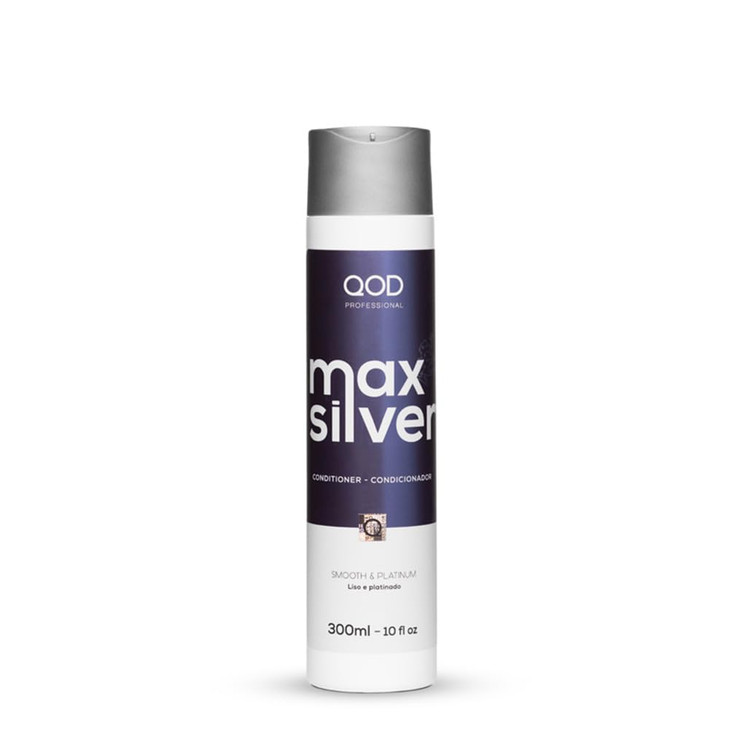 QoD PRO Max Silver Hair Conditioner For Blonde Streaked Gray Hair with Violet Pigments Wheat Protein Murumuru Butter Pro