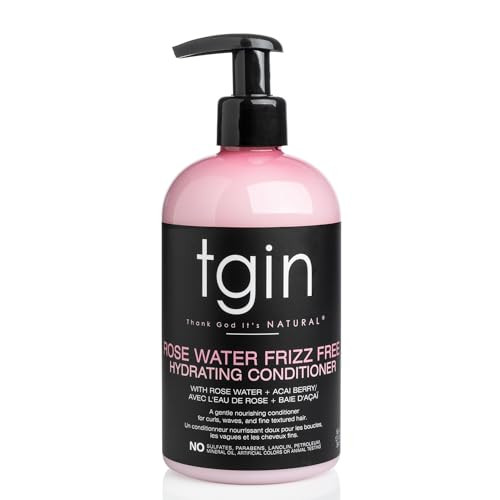 tgin Rose Water FrizzFree Hydrating Hair Conditioner Lightweight Moisture Shine for Curly Hairs Conditioner for Women De