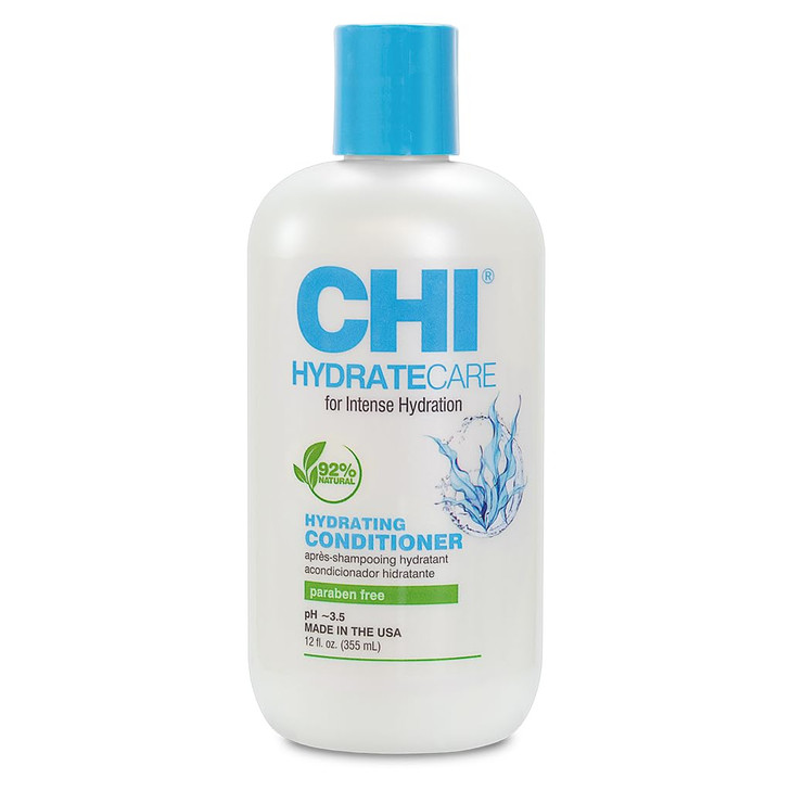 CHI HydrateCare Hydrating Conditioner Balances Hair Moisture and Protects Against Damage and Hair Breakage Sulfate Parab