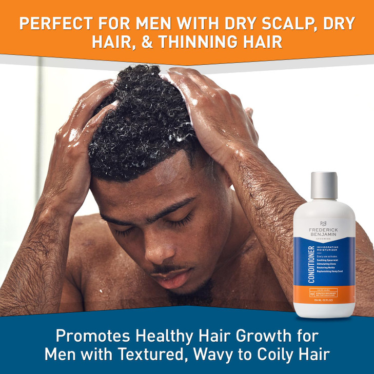 Frederick Benjamin Invigorating Conditioner Paraben Sulfate Free Mint Conditioner for Men with Dry Scalp Natural Powerfu