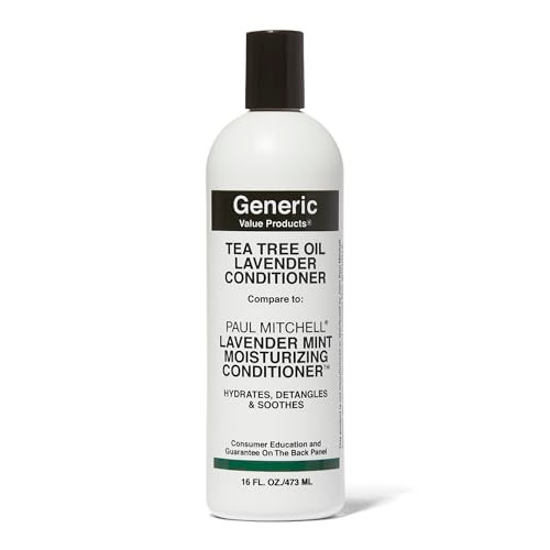 Generic Value Products Tea Tree Oil Lavender Mint Conditioner Hydrates and Detangles Invigorating Fragrance Soothes Scal