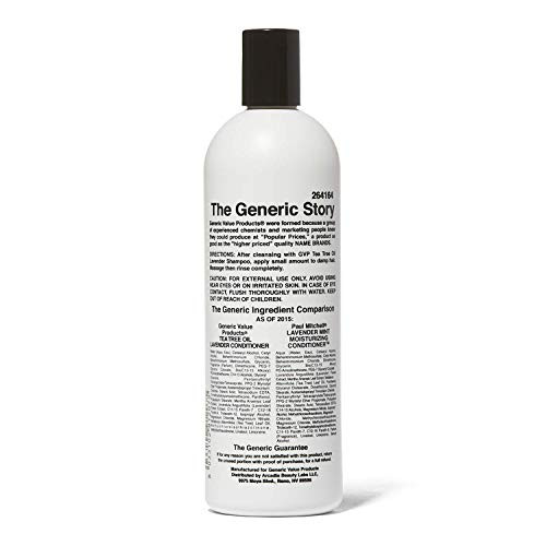Generic Value Products Tea Tree Oil Lavender Mint Conditioner Hydrates and Detangles Invigorating Fragrance Soothes Scal