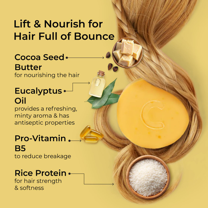 Natural Conditioner Bar for Sensitive Skin Normal Hair Unscented Conditioner Bar for Women and Men to Increase Flexibili