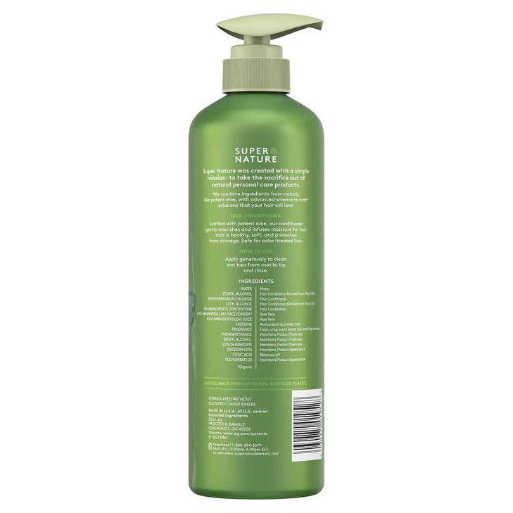 Super Nature Potent Aloe Gentle Moisture Conditioner 30 Fluid Ounces 313 Ounce