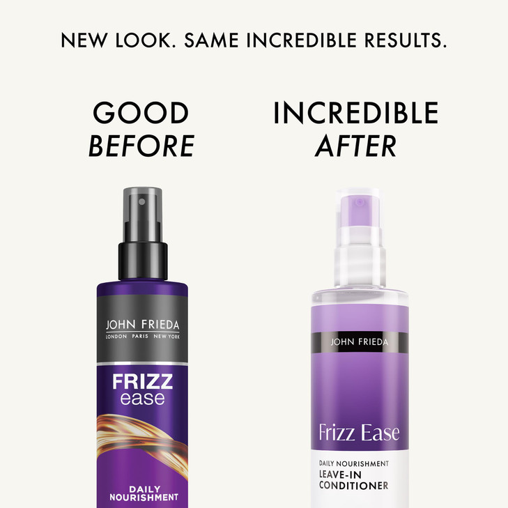 John Frieda Frizz Ease Daily Nourishment LeaveIn Conditioner Detangles Frizzy Damaged Hair Reduces Breakage Protects Aga
