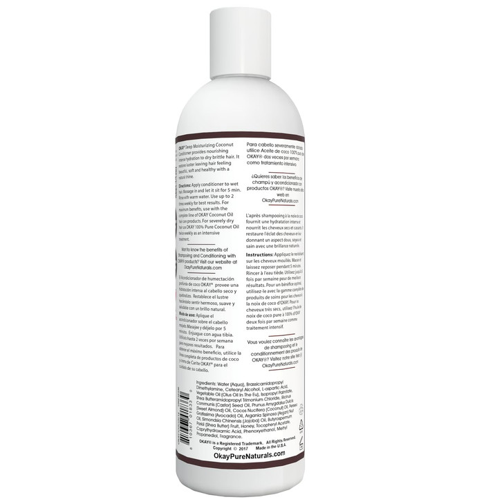 OKAY Coconut Deep Moisturizing Conditioner 12 Fl Oz