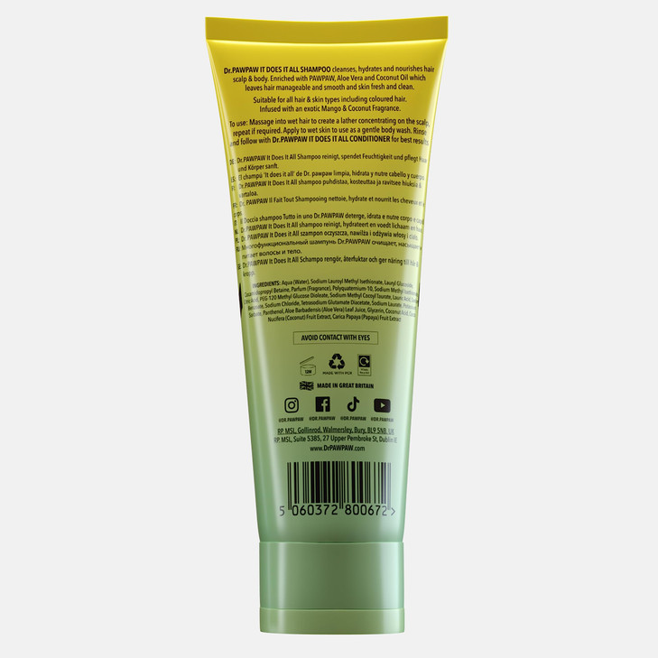DrPAWPAW It Does It All Conditioner SLS Sulphate and Paraben Free for All Hair Textures 200 ml