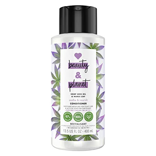 Love Beauty and Planet 100 Biodegradable Hydrating Conditioner Soothe Nourish Dry Scalp Hemp Seed Oil Nana Leaf Vegan Si