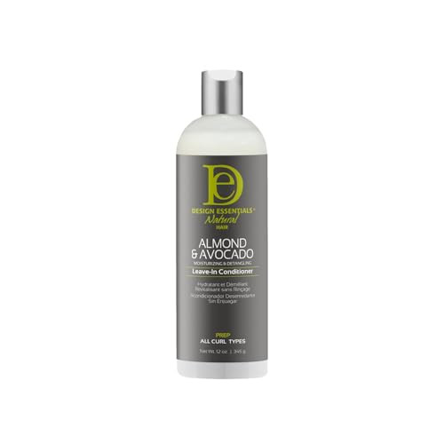 Design Essentials Almond Avocado Moisturizing Detangling LeaveIn Conditioner for Curly Hair 12 Ounce