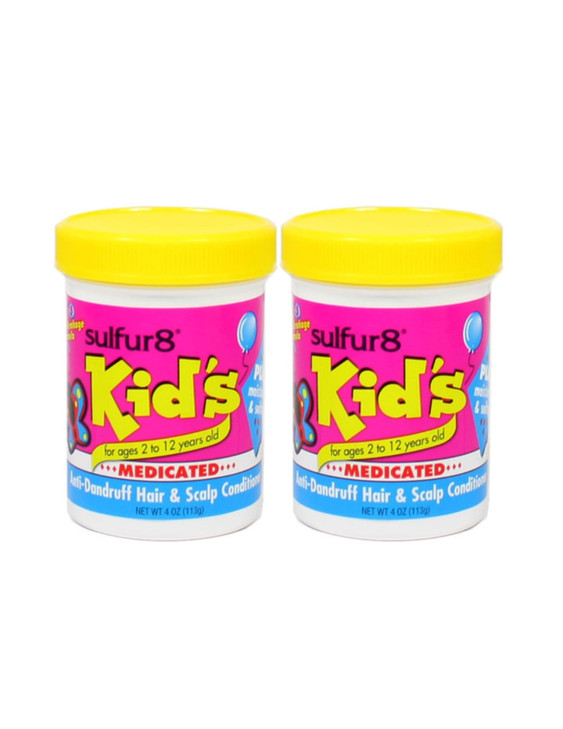 Sulfur8 Kids Medicated AntiDandruff Hair Scalp Conditioner 4 oz Pack of 2
