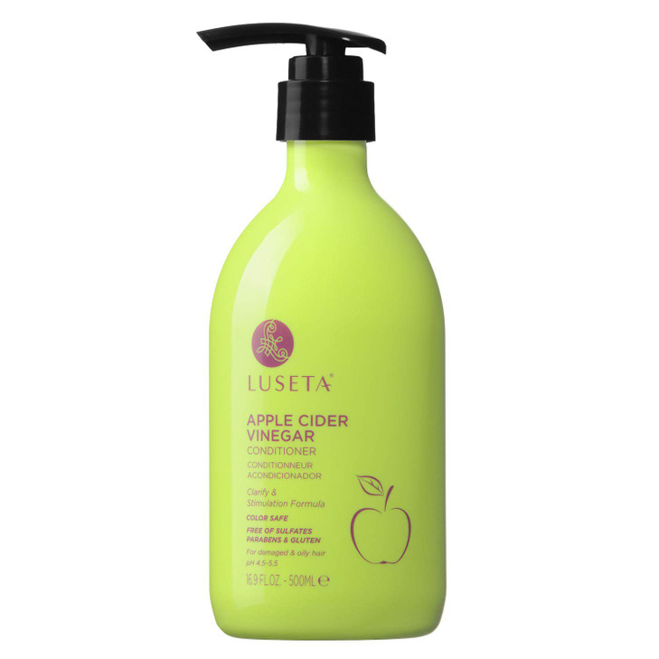 Luseta Apple Cider Vinegar Conditioner for Damaged and Oily Hair Infused with Pyrus Malus for Clarify Stimulation Sulfat