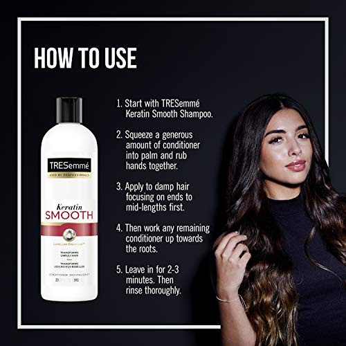 TRESemm Conditioner for Dry Hair Keratin Smooth for Sleek Smooth Shinier Hair 20 oz