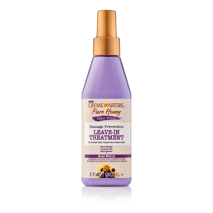 Leave In Treatment Hair Food by Creme of Nature Pure Honey Collection 8 Oz