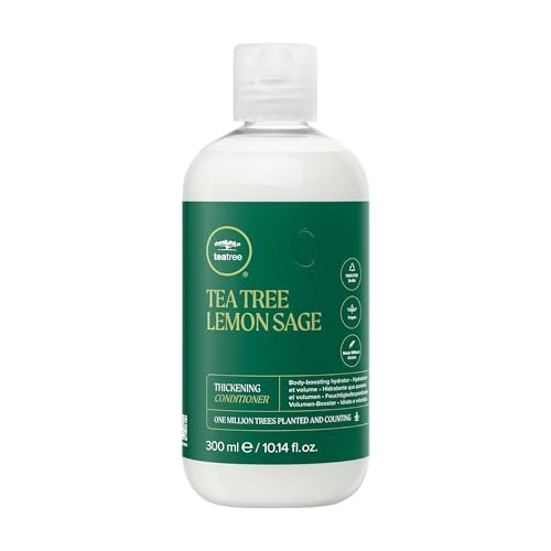Tea Tree Lemon Sage Thickening Conditioner Builds Body Boosts Volume For Fine Hair 1014 fl oz