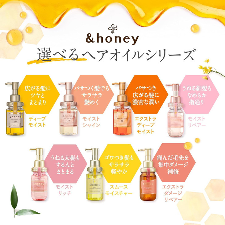 honey Deep Moist Hair Oil Bulgarian Damask Rose Honey 34 oz 100 m