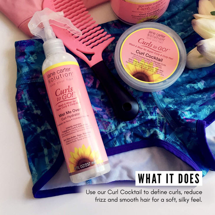 JANE CARTER SOLUTION Curls to Go Cocktail Conditioning Cream 12oz Hydrating