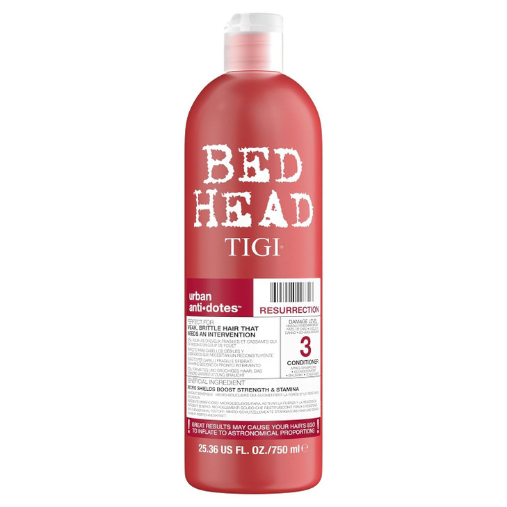 Bed Head by TIGI Urban Antidotes Resurrection Intensive Moisture Repair Conditioner for Severely Damaged Hair Keratin Oi