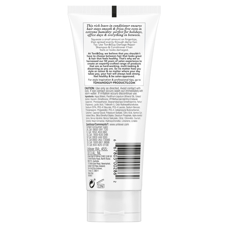 Toni and Guy Leavein conditioner Prep