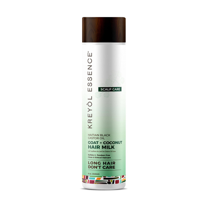 Kreyol Essence 8 Oz HAIR MILK Curl Quencher Haitian Black Castor Oil Goat and Coconut Hair Milk Scalp Care Smooth and De