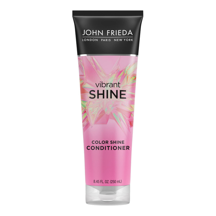 John Frieda Vibrant Shine Shampoo Hydrating Conditioner with Rosehip Oil for Glossy Shiny Hair Enhances Shine for Radian