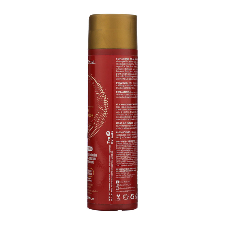 Surya Brasil Color Fixation Restorative Conditioner 98 Natural Ingredients Deep Hydration Detangling Color Protection 84