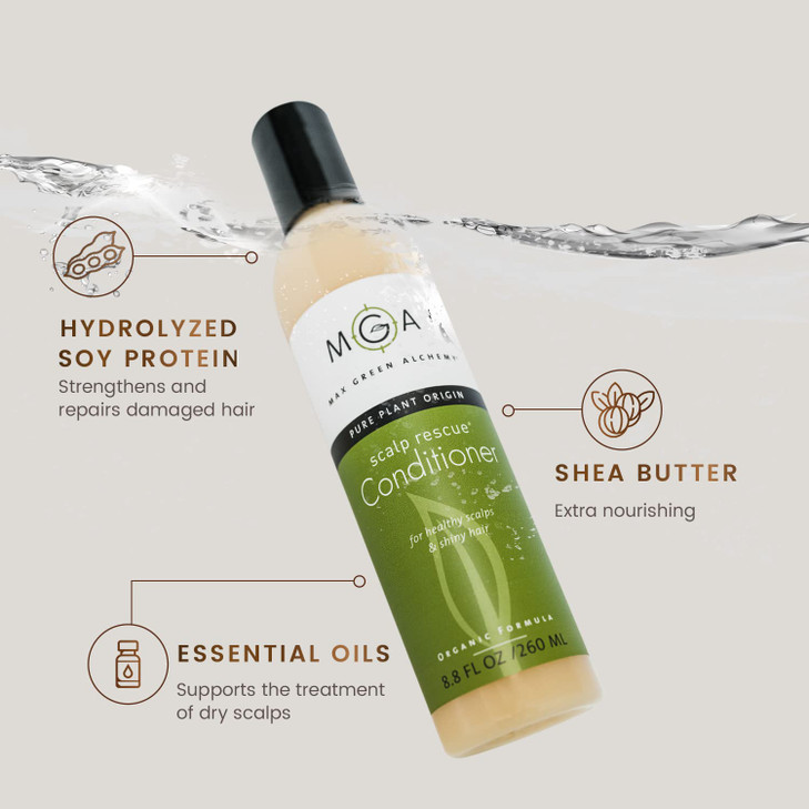 MGA Vegan Hair Conditioner Organic Formula with Tea Tree for Healthy Hair Shea Moisture Conditioner with Natural Herbal