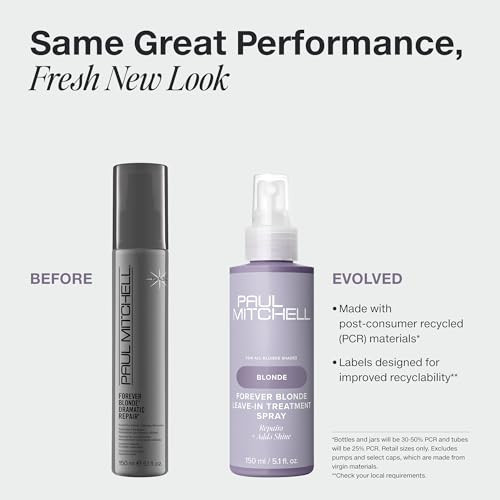 Paul Mitchell Forever Blonde LeaveIn Treatment Spray Repairs Adds Shine Ideal For Bleached Lightened Hair 51 fl oz