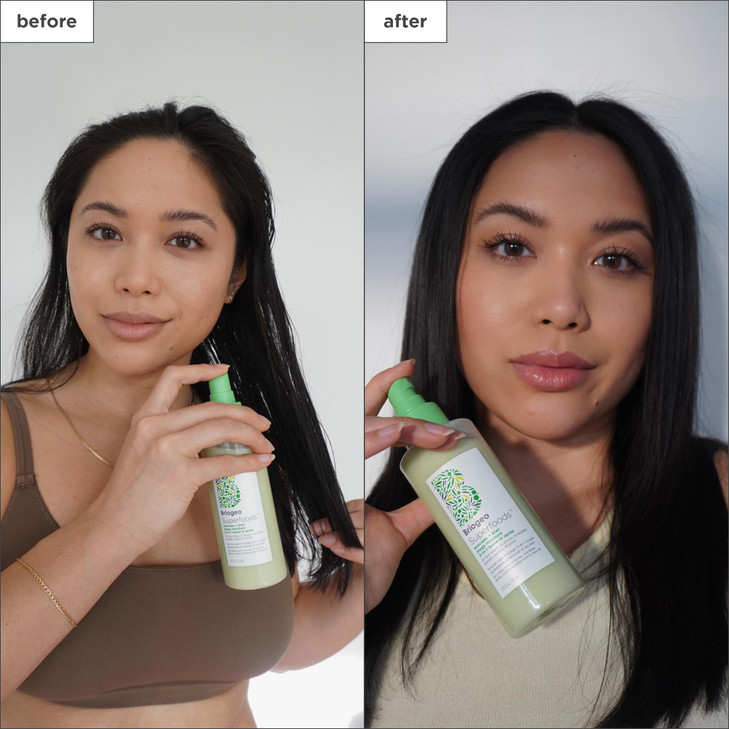 Briogeo Superfoods Avocado Kiwi Mega Moisture 3in1 LeaveIn Spray 3in1 Hair Moisturizer for Dry Damaged Hair Hair Detangl