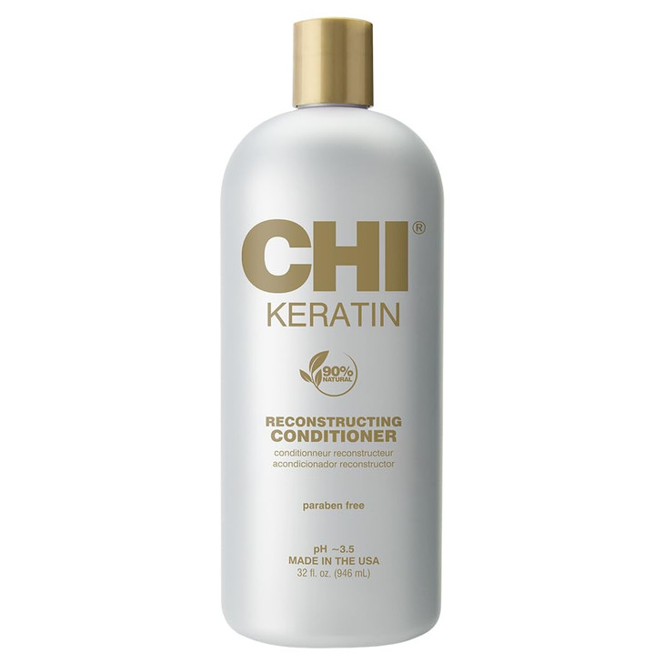 CHI Keratin Reconstructing Conditioner Delivers Healthier Hair Adds Shine Helps Prevent Future Breakage Sulfate Paraben