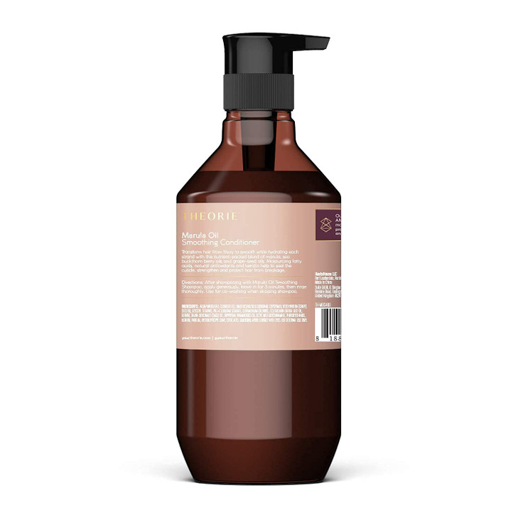 Theorie Marula Oil Hair Smoothing Conditioner Frizz Control with Marula Sea Buckthorn Grape Seed Oils Sulfate Gluten Fre