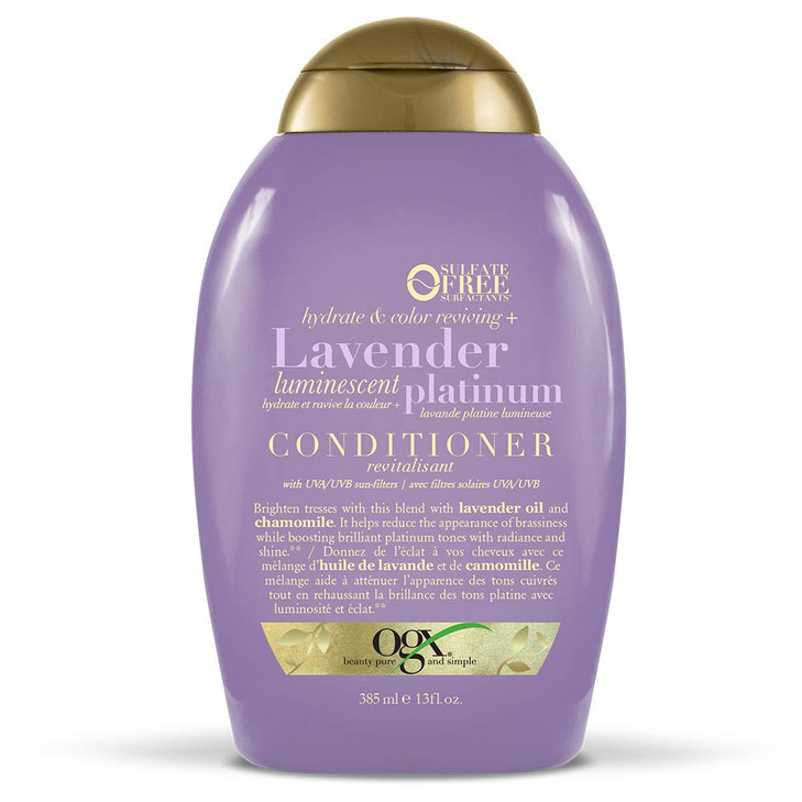 OGX Hydrate Color Reviving Lavender Luminescent Platinum Conditioner 13 Ounce