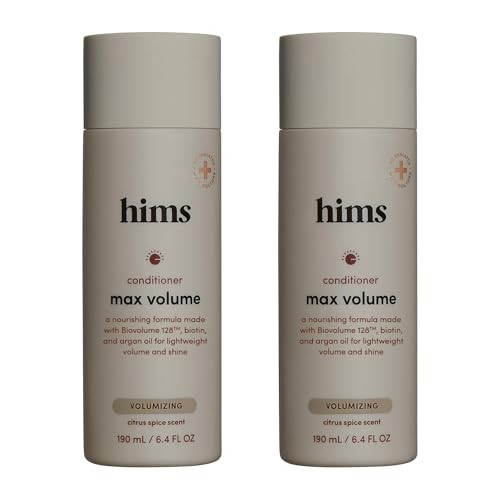 Hims Max Volume Conditioner 2 Pack Volumizing Conditioner for Men Citrus Spice Mens Natural Conditioner Moisturizes Adds