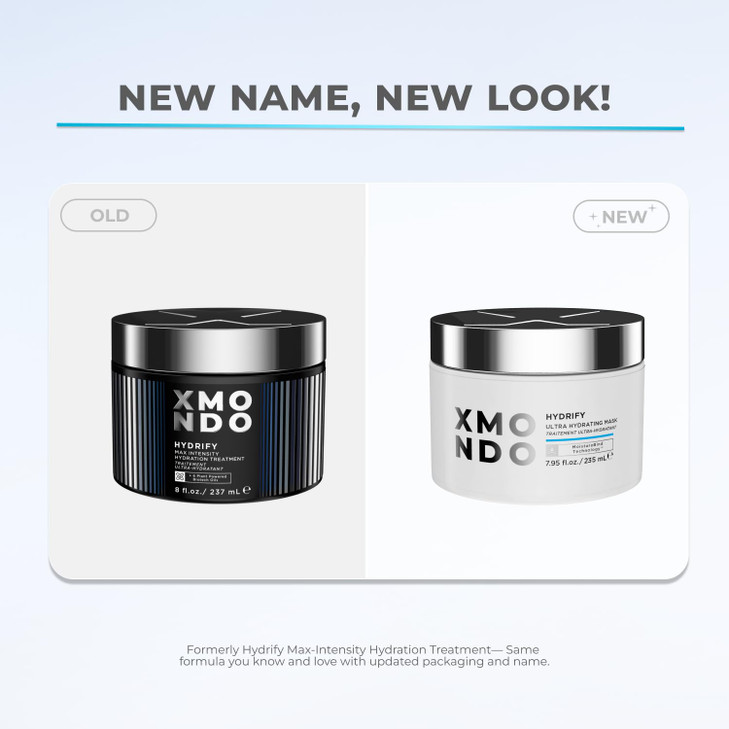 XMONDO Hydrify Ultra Hydrating Mask Deep Conditioning Treatment for Dry Damaged Hair Intense Moisture with Hyaluronic Ac