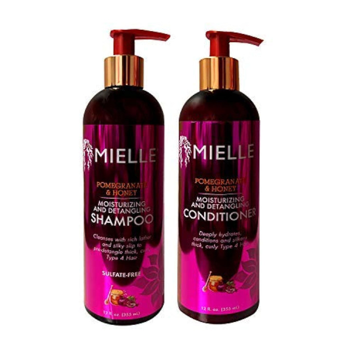 Mielle Pomegranate Honey MoisturizingDetangling Shampoo and Conditioner SET 12 fl oz Each