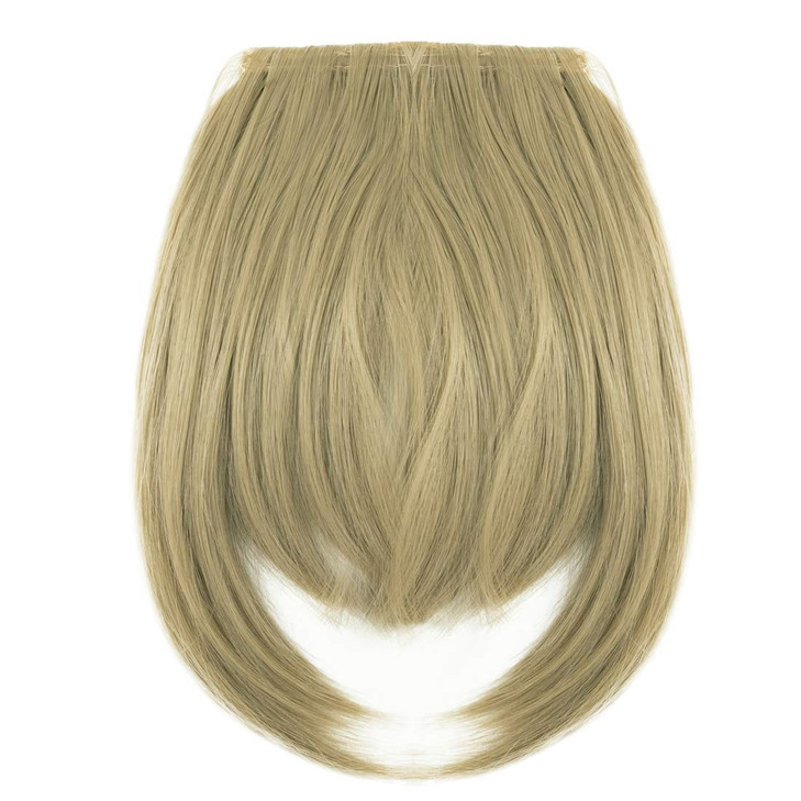 Qunlinta Clip in Bangs Hair Extensions One Piece in Fringe Bangs Hairpiece Synthetic Hair Accessories For Women Dark Black