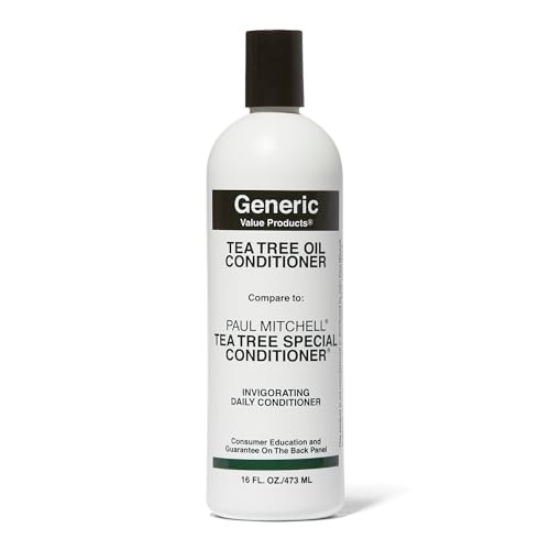 Generic Value Products Tea Tree Oil Conditioner Helps Prevent Moisture Loss Increases Body and Volume Ideal for Daily Ma