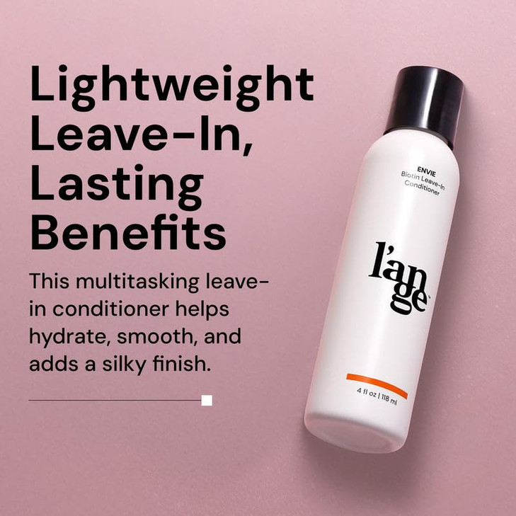 LANGE HAIR Envie LeaveIn Conditioner Biotin Coconut Oil Botanical Extracts Professional Salon Grade Treatment for Hair A