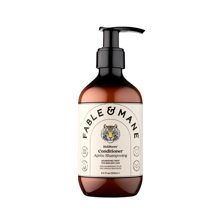Fable Mane Hydrating Conditioner Nourishes Dry Damaged Hair Reduces Frizz with Turmeric and Coconut Oil For Medium to Th