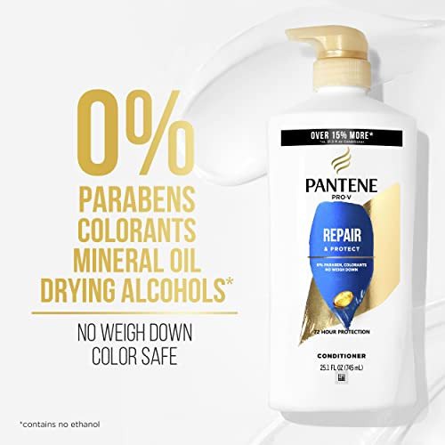 Pantene Conditioner Twin Pack with Hair Treatment Repair Protect for Damaged Hair Safe for ColorTreated Hair
