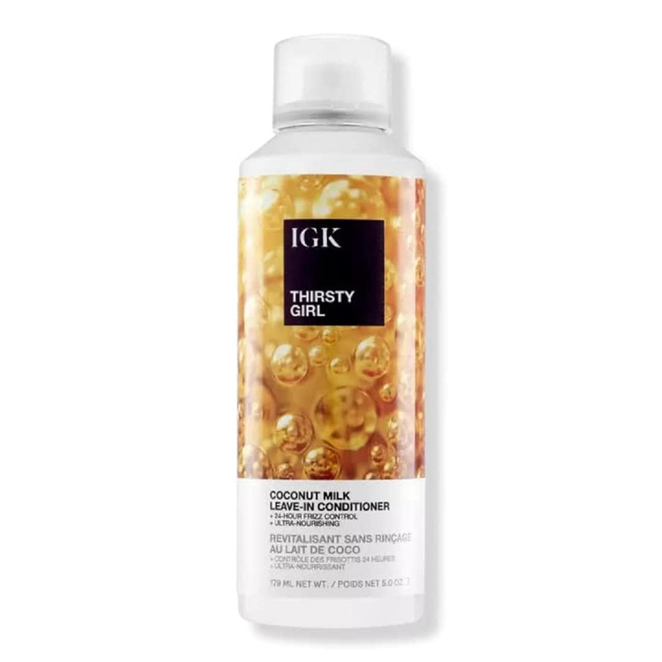 IGK THIRSTY GIRL Coconut Milk LeaveIn Conditioner Hydrate Strengthen Frizz Control Vegan Cruelty Free 5 Oz