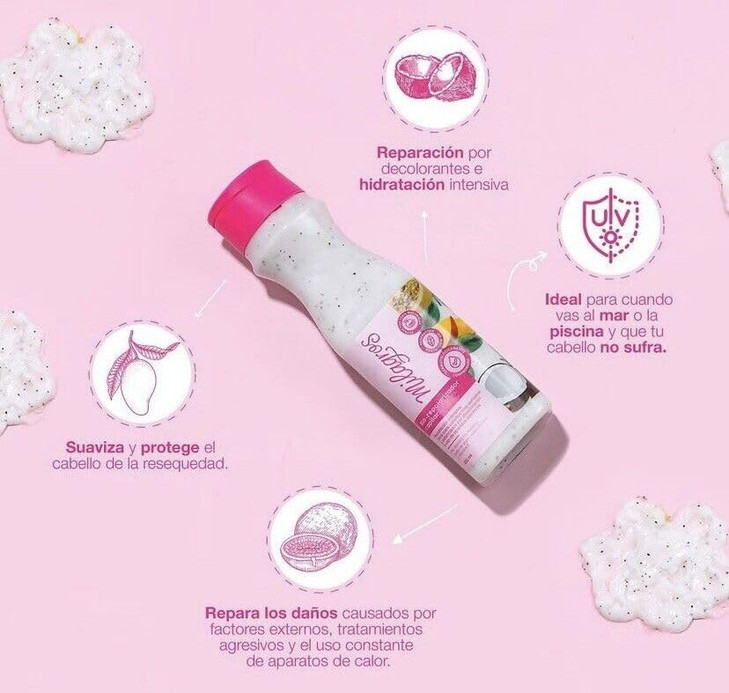 MILAGROS Conditioner Intensive Repair for Damaged Hair 15 Fl Oz Tratamiento de Colombia Milagros ideal para cabello muy