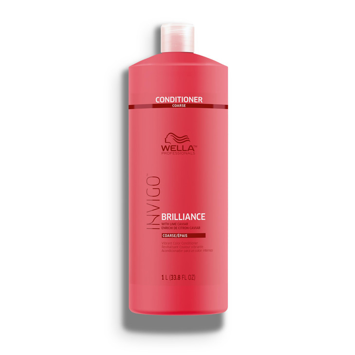 Wella Professionals Invigo Brilliance Conditioner for Coarse Hair Color Protection Vibrancy 338 Fl Oz