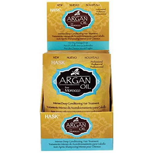 Hask Argan Oil From Morocco Repairing Deep Conditioner Hair Treatment 175 oz Pack of 12