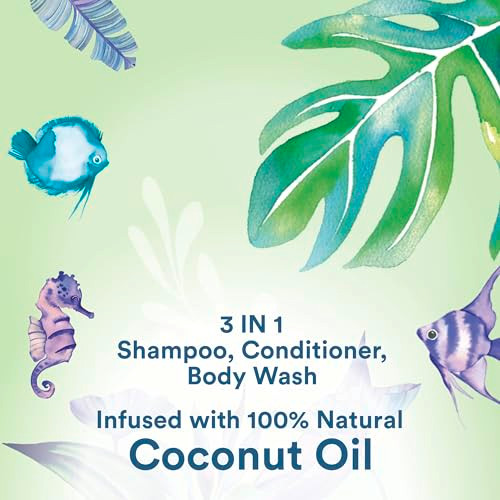 Suave Kids Natural Coconut Oil 3in1 Tear Free Body Wash Shampoo and Conditioners No Sulfates No Parabens No Silicones No