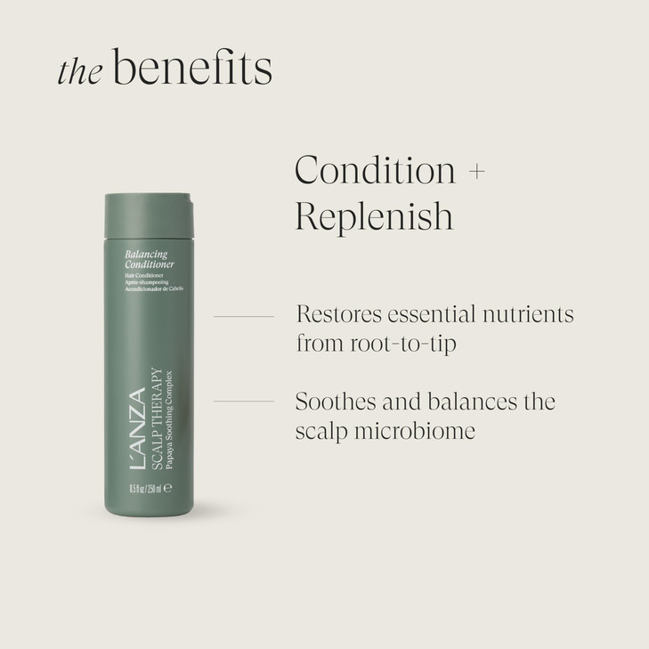 LANZA Healing Nourish Stimulating Conditioner Encourages Healthy Hair Growth While Eliminating Dead Skin Cells Sebum Res
