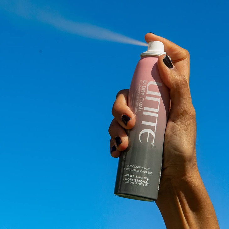 UNITE Hair UDRY Fresh Dry Conditioner Nourishes Ends Adds Shine Tames Frizz Lightweight Finish for All Hair Types 32 oz