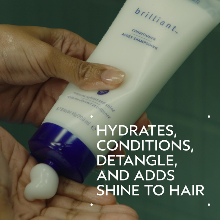Aveda Brilliant Conditioner Hydrating Detangling Smoothing Conditioner Adds Shine with Jojoba and Babassu Oils for All H