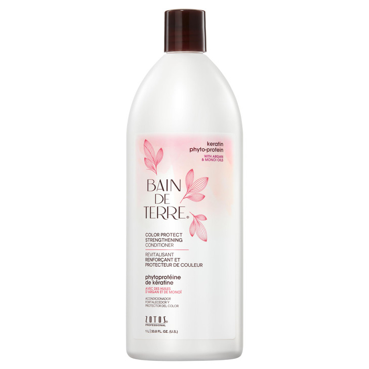 Bain de Terre Keratin PhytoProtein Color Protect Strengthening Conditioner ColorSafe Strengthening for Weak Damaged Hair