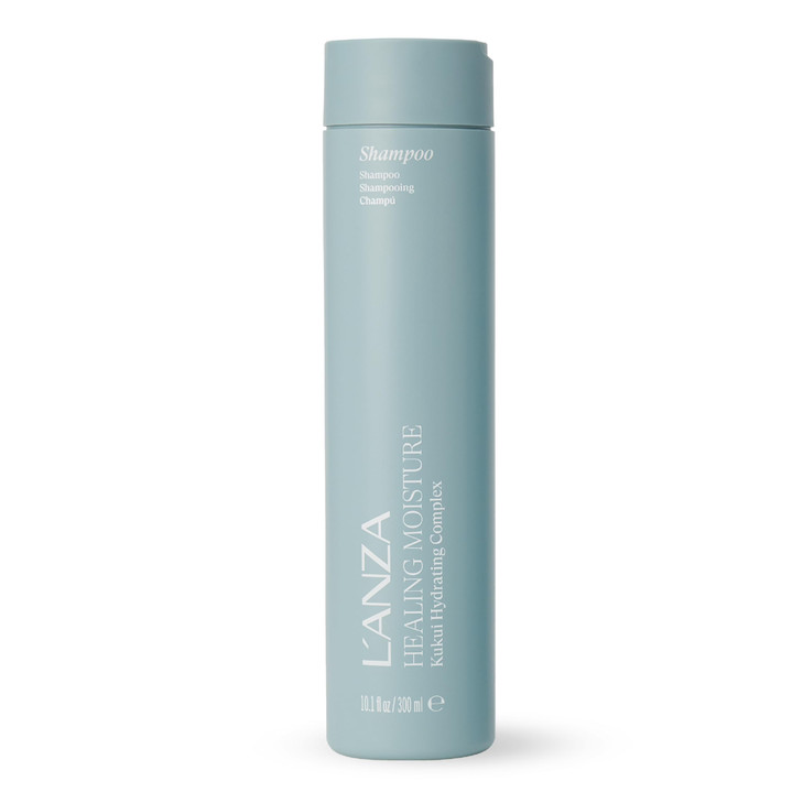 LANZA Healing Moisture Shampoo Hydrates Heals Damaged Hair Deep Hydration Softens AntiFrizz Restores Elasticity Color Sa